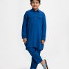 Blue Viscose Kabli Set