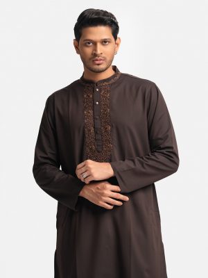 Pine Green Premium Cotton Panjabi