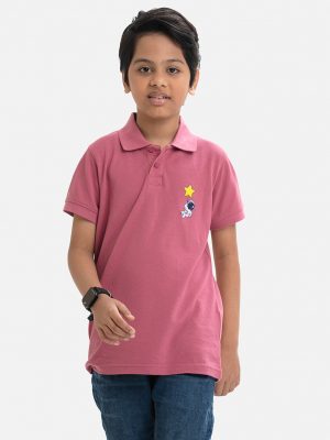 Pink Pique Short Sleeve Polo