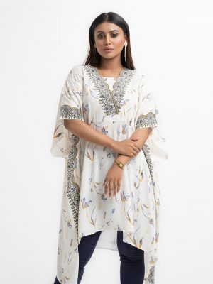 White Joom Kaftan Style Tunic