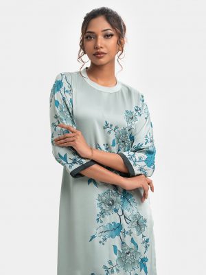 Sea Green Georgette Straight Kameez