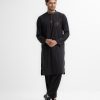 Black Embroidered Kabli Set