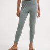 Sea Green Cotton Knit Leggings