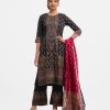 Black Joom Straight Salwar Kameez