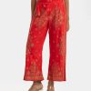 Red Viscose Printed Palazzo