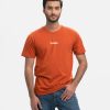Orange Cotton Short Sleeve T-shirt