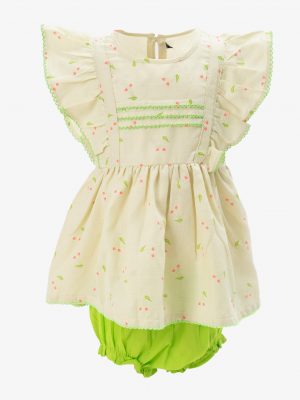 Lemon Cotton Newborns Frock