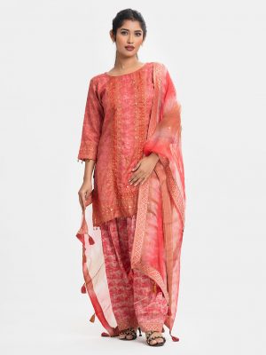 Pink Muslin Exclusive Salwar Kameez