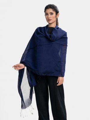 Green Half-silk Dupatta