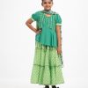 Green Viscose Ghagra Choli