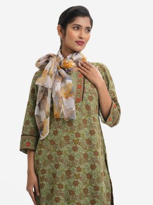 Printed Cotton Blended Scarf