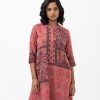 Onion Pink Georgette A-line Kameez