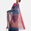 Blue Cotton Saree