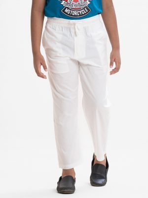 White Cotton Aligor Pajama