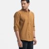 Golden Rayon-blend Business Casual Shirt