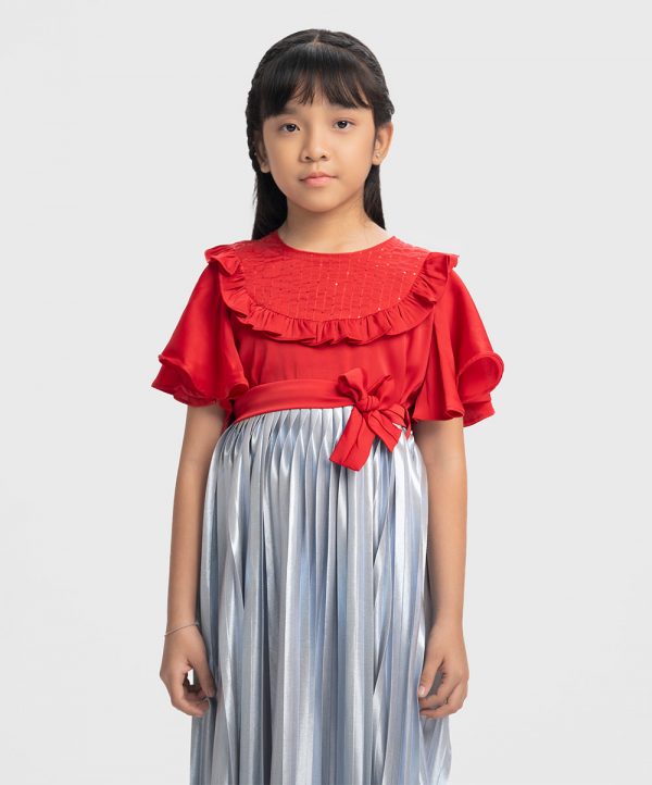 Multi-color Cotton-blend Frock