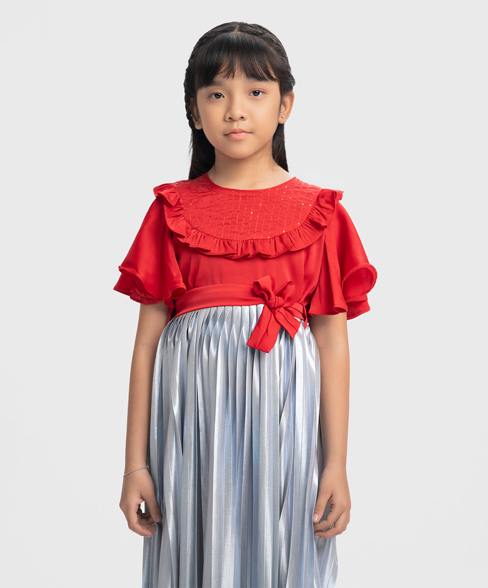 Multi-color Cotton-blend Frock