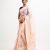 Creme Half-silk Saree