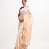 Light Brown Half-silk Saree