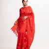 Red Half-silk Saree