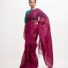 Purple Cotton Saree