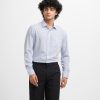 Light Blue Jacquard Formal Shirt