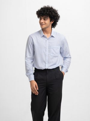 White Cotton Long Sleeve Formal Shirt