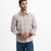 Brown Premium Cotton Business Casual Shirt