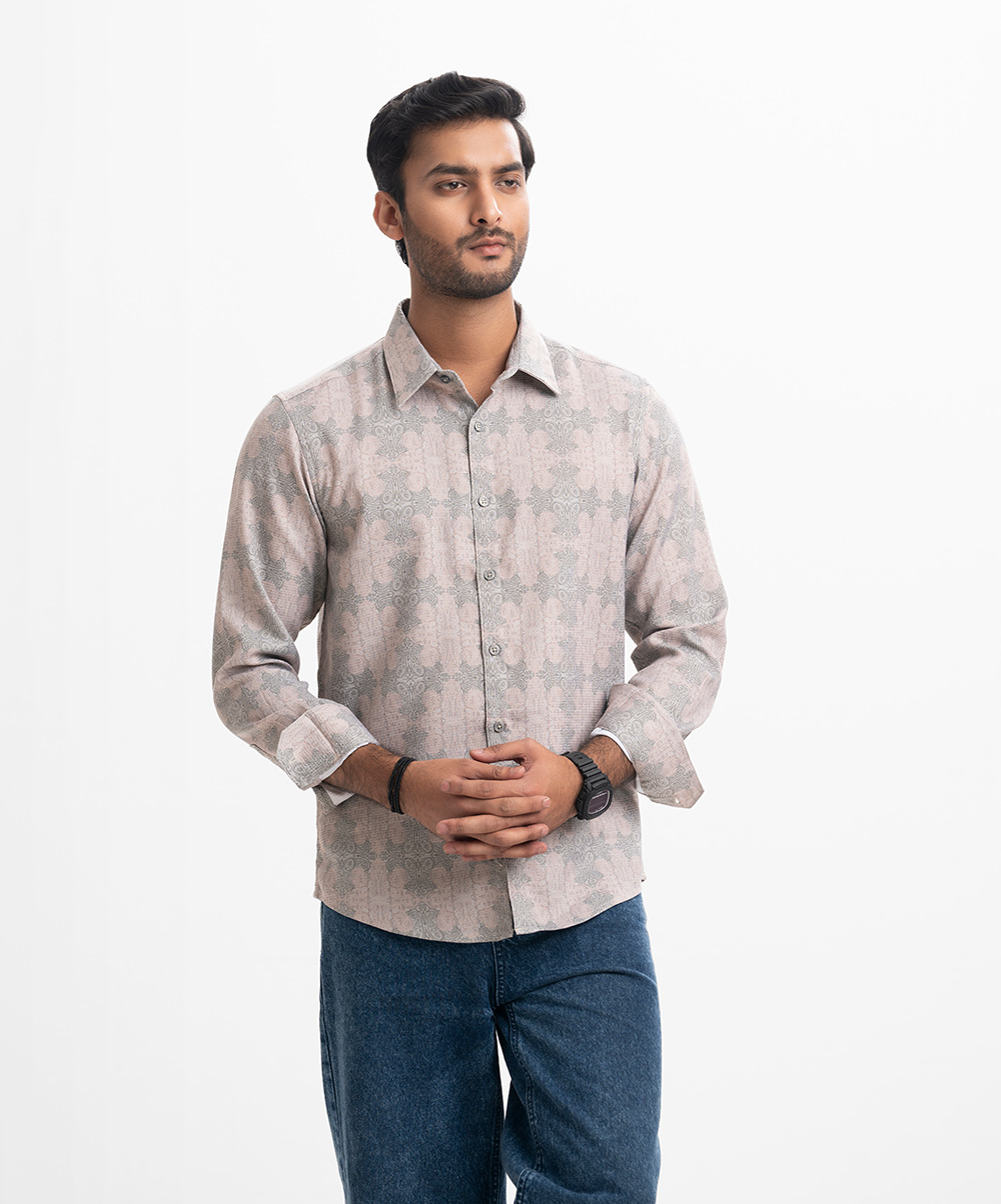 Brown Premium Cotton Business Casual Shirt Brown Premium Cotton Business Casual Shirt