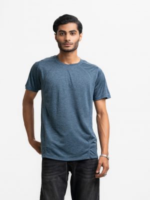 Charcoal Gray Cotton Knit T-shirt