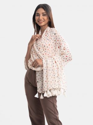 White Georgette Hijab