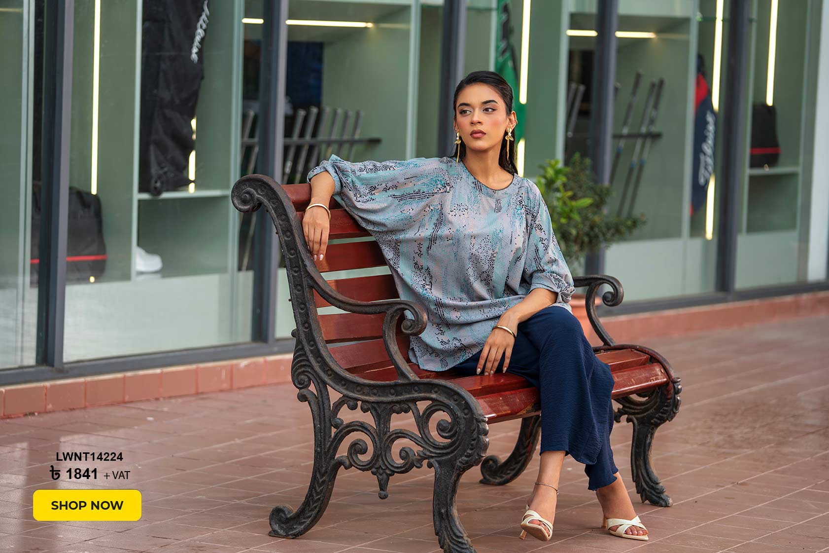 Gray Viscose Woven Top