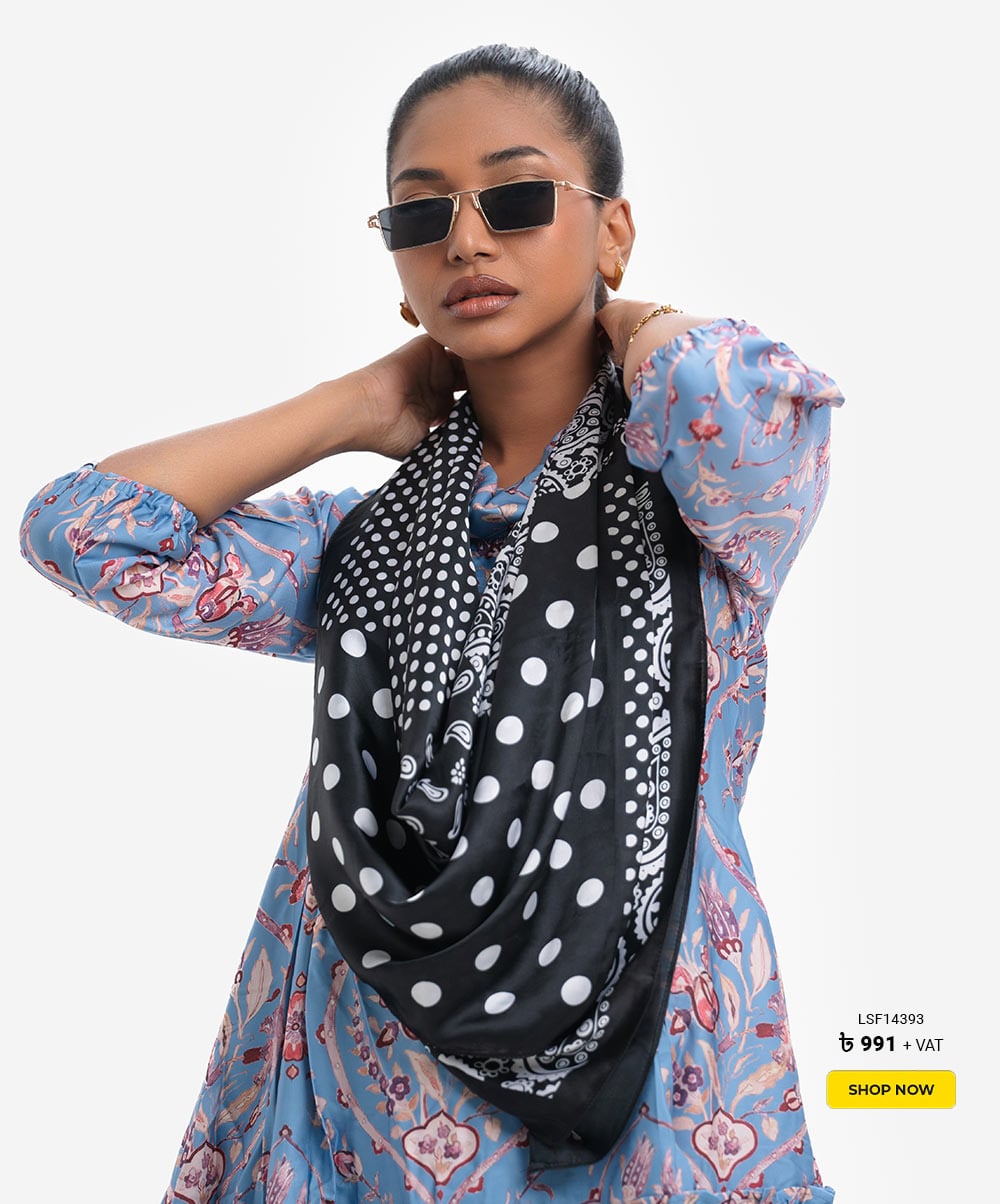 Black Silk Scarf
