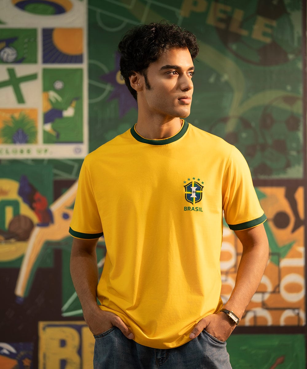 Brazil Stretchable Jersey Unisex T-shirt